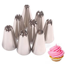 8Pcs Big Size Russian Pastry Icing Piping Nozzles Stainless Steel Decorating Tip Cake Cupcake Decorator Rose Accessories Kitchen 2024 - buy cheap