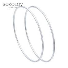 Congo hoop earrings SOKOLOV Silver fashion jewelry silver 925 women's male 2024 - buy cheap