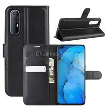 Fashion Wallet PU Leather Case Cover For Oppo Reno3 Pro 6.4'' Flip Protective Phone Back Shell With Card Holders 2024 - buy cheap