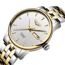 Guanqin relógio mecânico masculino de marca, automático, para negócios, à prova d'água, data week, safira, relógios de pulso masculinos 2024 - compre barato