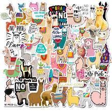 Adesivos alpaca de animais fofos, adesivos alpaca lama kawaii para scrapbooking, laptop, celular, guitarra, bagagem, carro, adesivos de papelaria, decalques peças 2024 - compre barato