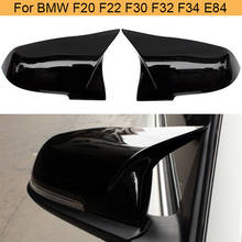 ABS Gloss Black Car Rearview Mirror Covers for BMW 1-4 Series F22 F32 F33 F34 GT X1 E84 F20 F21 F30 F31 12-17 Mirror Caps LHD 2024 - buy cheap