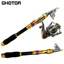 Carbon Fiber Spinning Fishing Rod Pole And Fishing Reel Combo Telescopic Fishing Pole Spinning Reel Kit 2024 - buy cheap