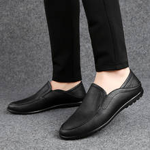 Man Shoes Genuine leather Loafers flats Men Casual Shoes Moccasins Gommino Slip On Mens Loafers Driving Shoes Black Footwear a4 2024 - buy cheap