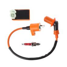 2020 New Motorcycle Racing Performance CDI & Ignition Coil & Spark Plug Kit For GY6 50CC 125CC 150CC Easy installation 2024 - buy cheap