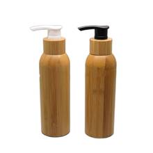 Frasco de bomba de loção de bambu 120ml, frasco vazio recarregável de shampoo cosmético, recipiente de embalagem de emulsão de látex 10 cabeças 2024 - compre barato