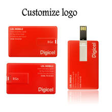 Customize logo Real capacity bank card USB 2.0 Flash Pen Drive 4GB 8GB 16GB 32Gb High quality Pendrive Promotional Memory stick 2024 - buy cheap