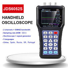 Handheld Digital Storage Oscilloscope JDS6052S 2CH 50M 200MSa/S 5 Languages Portable Signal Generato AC/DC Input Coupling 2024 - buy cheap