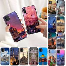 Turkey Istanbul Sceneary Building Soft black Phone Case For iphone 13 11 8 7 6 6S Plus X XS MAX 5 5S SE 2020 XR 11 pro Cover 2024 - buy cheap