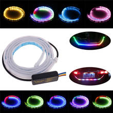 Fita de led colorida rgb, para carros, pisca-pisca, luz traseira, 47.6 polegadas 2024 - compre barato