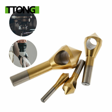 New woodworking tool, metal drill bit reaming and chamfering tool, titanium coated center reaming and chamfering tool 2024 - buy cheap