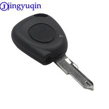 Сменный Чехол jingyuqin для автомобильного ключа с 1 кнопкой, чистый чехол для автомобильного ключа Renault Megane Clio Scenic с 1 кнопкой, чехол-брелок с ИК-пультом дистанционного управления 2024 - купить недорого