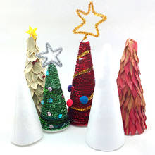 New 10Pcs 15cm DIY Creative Christmas Tree Foam Stuffed Support Cone Model Craft Decoration 2024 - buy cheap