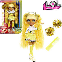 11-Inch Rainbow High Cheer Sunny Madison Yellow Cheerleader Fashion Doll Lol Surprise Dolls Toys For Girls Kids Toys 2024 - buy cheap