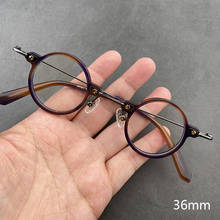 Vintage Small Round Glasses Men Acetate Transparent Eyeglasses Frame Women Optical Prescription Spectacle Frames Clear Eyewear 2024 - buy cheap