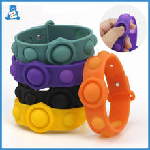 Push Bubble Sensory Fidget Toy Anti Stress Bubble Bracelet Toy Pop Bubble Wristband For Child Adults Stress Reliever Fidget Toys 2024 - buy cheap