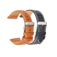 Watch Straps Leather Women Men Watch Band 22mm 24mm Belt Vintage Watch Wrist Band High Quality Green Black Soft Cowhid Strap 2024 - buy cheap