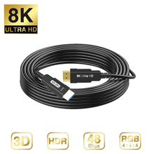 Cable óptico 2,1 Compatible con HDMI de fibra 8K, 8K @ 60Hz, 4K @ 120Hz, HDR dinámico, Bluetooth 2020, 4:4:4, para Apple TV Switch Roku 2024 - compra barato