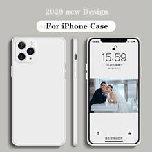 Новый Официальный жидкий силиконовый чехол для iPhone 11 Pro Max 12, Оригинальный чехол для iPhone XS Max X XR 7 8 6S Plus SE 2 2020, чехол 2024 - купить недорого