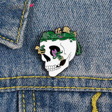 FIMAODZ Mexican Sugar Skull Brooches Punk Day Of The Dead Skeleton Lapel Pins Halloween Party Jackets Badges Jewelry 2024 - buy cheap
