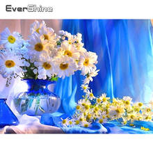 Evershine 5D Вышивка с кристаллами, цветы полная Мозаика из буровых алмазов вышивка крестиком Цветочная Алмазная вышивка распродажа Свадебные украшения 2024 - купить недорого