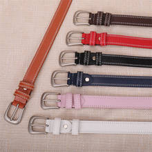 Belts women 2020 Summer New Women Fashion Waist Belt Narrow Stretch Dress Belt Thin Buckle Leather Waistband High Quality A714 2024 - buy cheap