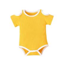 Bobora Autumn Summer  Baby Girls Bodysuit Newborn Boys Short Leeve Solid cotton 0-24 months baby clothes 2024 - buy cheap