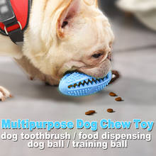 Dog Chew Toy Interactive Food Dispenser Puppy Rubber Ball Dog Toothbrush Pet Molar Bite-Resistant Clean Teeth Pet Doy Supplies 2024 - buy cheap