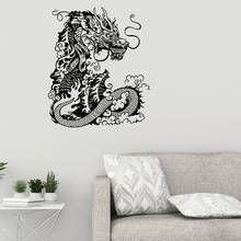 Chinese Dragon Vinyl Wall Decal Asian Fantasy Beast Room Interior Vinyl Stickers Waterproof Wallpaper Mural 2236 2024 - buy cheap