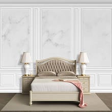 Papel tapiz Mural 3D personalizado, estilo europeo, patrón de mármol blanco, Fresco, para sala de estar, sofá, TV, Fondo de foto, papel de pared para dormitorio 2024 - compra barato
