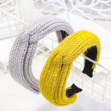 2019 Fashion Cross Knit Hair Bands For Women Girls Hair Accessories Hoop For Hair Headband opaska do wlosow bandeau cheveux 2024 - buy cheap