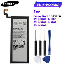 Bateria de telefone original embutida para samsung galaxy note 5, n9200, n920t, n920c note5 embutida, n9208, 3000mah 2024 - compre barato