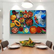 Kitchen Theme Wall Art Posters and Prints Mexican Food Canvas Paintings on The Wall Art Cuadros Canvas Pictures for Home Decor 2024 - buy cheap