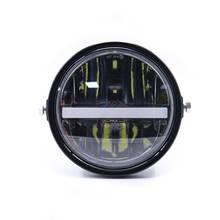 Faro LED de 7 pulgadas para motocicleta, anillo embellecedor DRL de 12v para Harley, Honda, Yamaha, Suzuki, Kawasaki, Cruiser y Chopper 2024 - compra barato