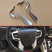 Interior Steering Wheel Switch Trims Cover For Toyota Alphard Vellfire 2016-2021 Accessories Matte Chrome 2024 - buy cheap