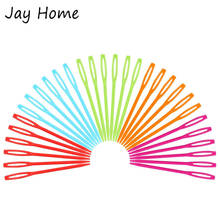10/20Pcs Plastic Large-Eye Sewing Needles Colorful Knitting Needles Safety Learning Needles for DIY Sewing Handmade Crafts 2024 - buy cheap