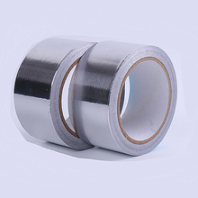 Cinta de sellado adhesiva de papel de aluminio impermeable, reparaciones de tuberías de alta temperatura, cinta plateada, 1 ud. 2024 - compra barato
