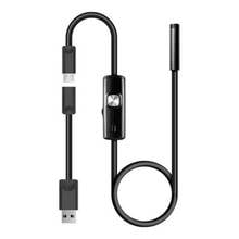 1 M 7mm Lens USB Cable Mini Rigid Inspection Camera Snake Tube Waterproof Endoscope Borescope with 6 LED for Android Phone 2024 - buy cheap