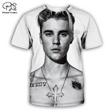 PLstar Cosmos Justin Bieber 3D Printed Men for women t shirt Harajuku summer Short sleeve shirt Casual T-shirt top style-1 2024 - buy cheap