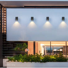 Luz LED IP65 impermeable para interiores y exteriores, luz de pared de aluminio montada en superficie, cubo, luz de jardín para porche, decoración al aire libre 2024 - compra barato