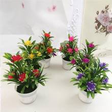 Flor de lótus artificial em vaso, plantas artificiais com vaso para bonsai e vaso de flores para decoração de casa e festas 2024 - compre barato