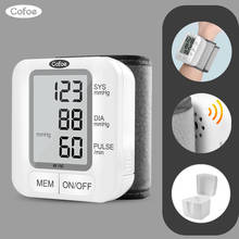 Cofoe-Monitor de presión arterial de muñeca, tonómetro Digital automático, esfigmomanómetro portátil, medidor de pulso, pulsómetro 2024 - compra barato