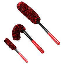 3Pcs Microfiber Wheel Wand Car Detailing Brush Rim Brush for Cleaning Wheels, Rims, Exhaust Tips,Motorcycles,Bicycles 2024 - buy cheap