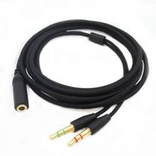 Earphone Audio Cable Headphone Adapter Splitter Headset Microphone For Razer Electra/Kraken PRO 7.1 V2/Hamme M5TD 2024 - buy cheap