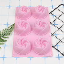 1pc Baking Mold Silicone Cake Moulds 6 Flower Rose Whirlwind Shape Cake Decorating Tools For Mousse Handmade Soap Mold 2024 - buy cheap