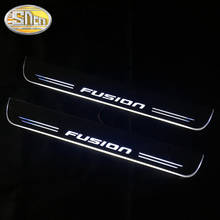 SNCN Waterproof Acrylic Moving LED Welcome Pedal Car Scuff Plate Pedal Door Sill Pathway Light For Ford Fusion 2013 - 2020 2024 - buy cheap