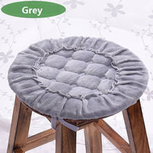 Круглая подушка для сиденья Farley бархатная теплая подушка для барного стула, толстая Мягкая Подушка для домашнего декора, однотонная подушка для сиденья 2024 - купить недорого