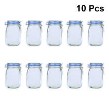 10Pcs Mason Jar Pattern Sealing Bag Reclosable Ziplock Food Storage Pouch Treat Bags for Candy Cookies Snack Nut Size XL (Blue) 2024 - buy cheap