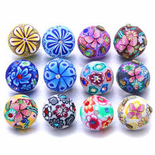 5Pcs/lot Snap Jewelry butterfly flower Ginger Resin 18mm Snap Buttons clay Button Fit Snap Bracelet Bangles Button Jewelry 2024 - buy cheap