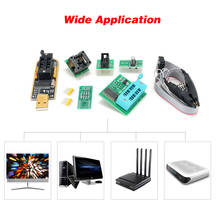 Kit de programador USB CH341A con Clip SOP8 EEPROM quemador BIOS Flasher SPI Flash, para serie 24/25 2024 - compra barato